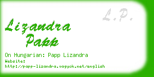 lizandra papp business card